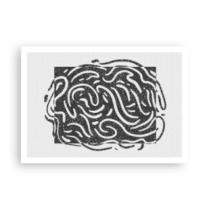 Affisch - Abstraktion: en dans av glädje - 100x70 cm