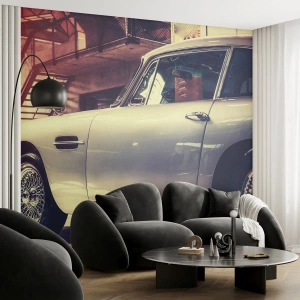 Fototapet Standard Eco - Klassiken åldras inte - Bil, Bil, Årgång - 400x280 cm