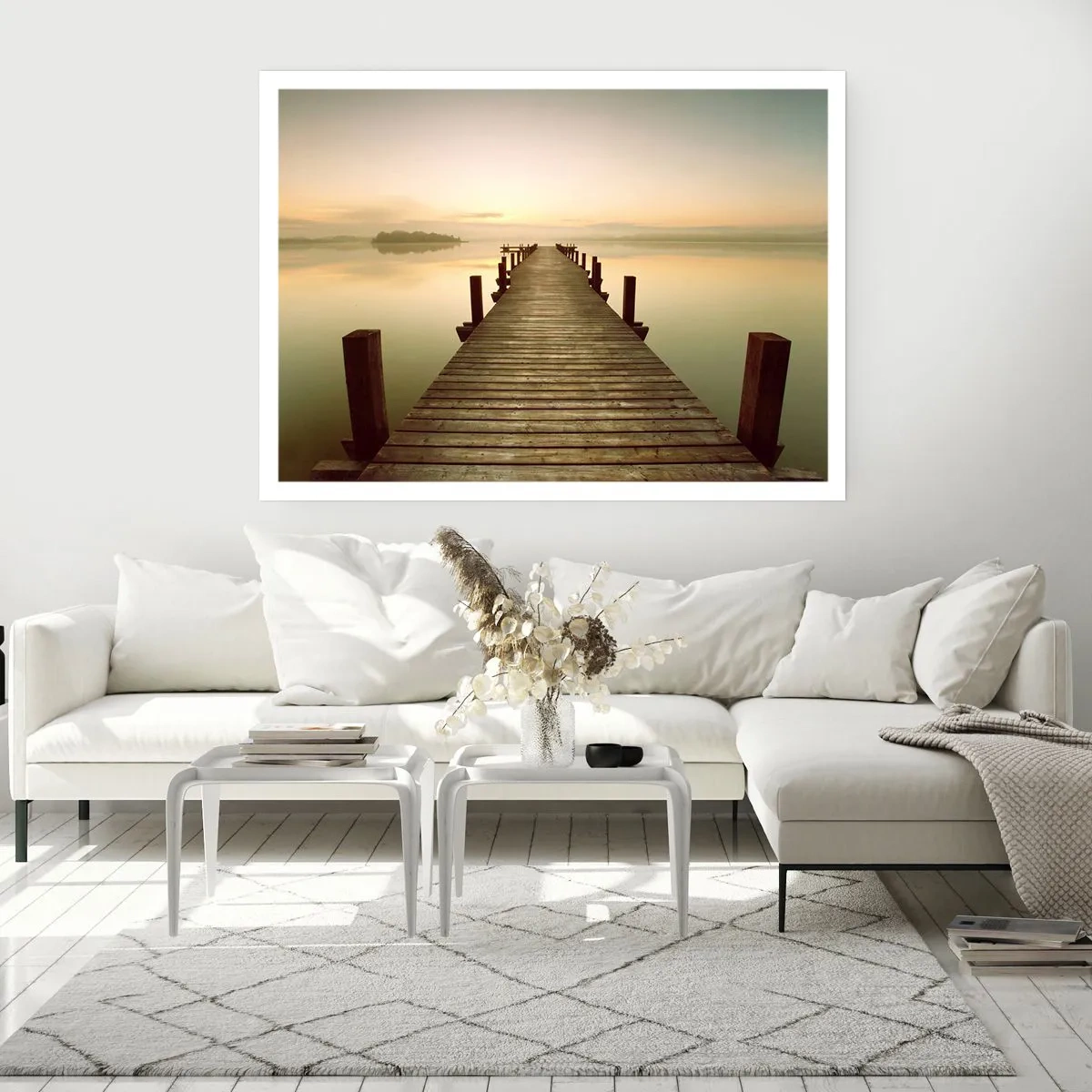 Affisch - Förgryning, gryning, ljus - 70x50 cm