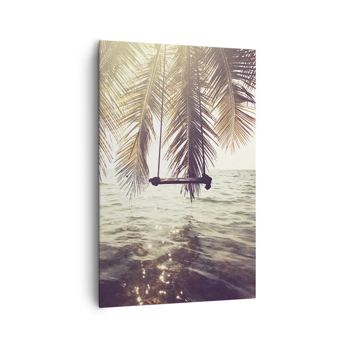 Canvastavla - Bild på duk - Gunga i molnen hur mycket du vill - 80x120 cm