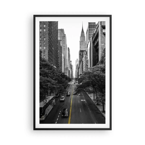 Affisch i svart ram - En morgon i New York - 61x91 cm