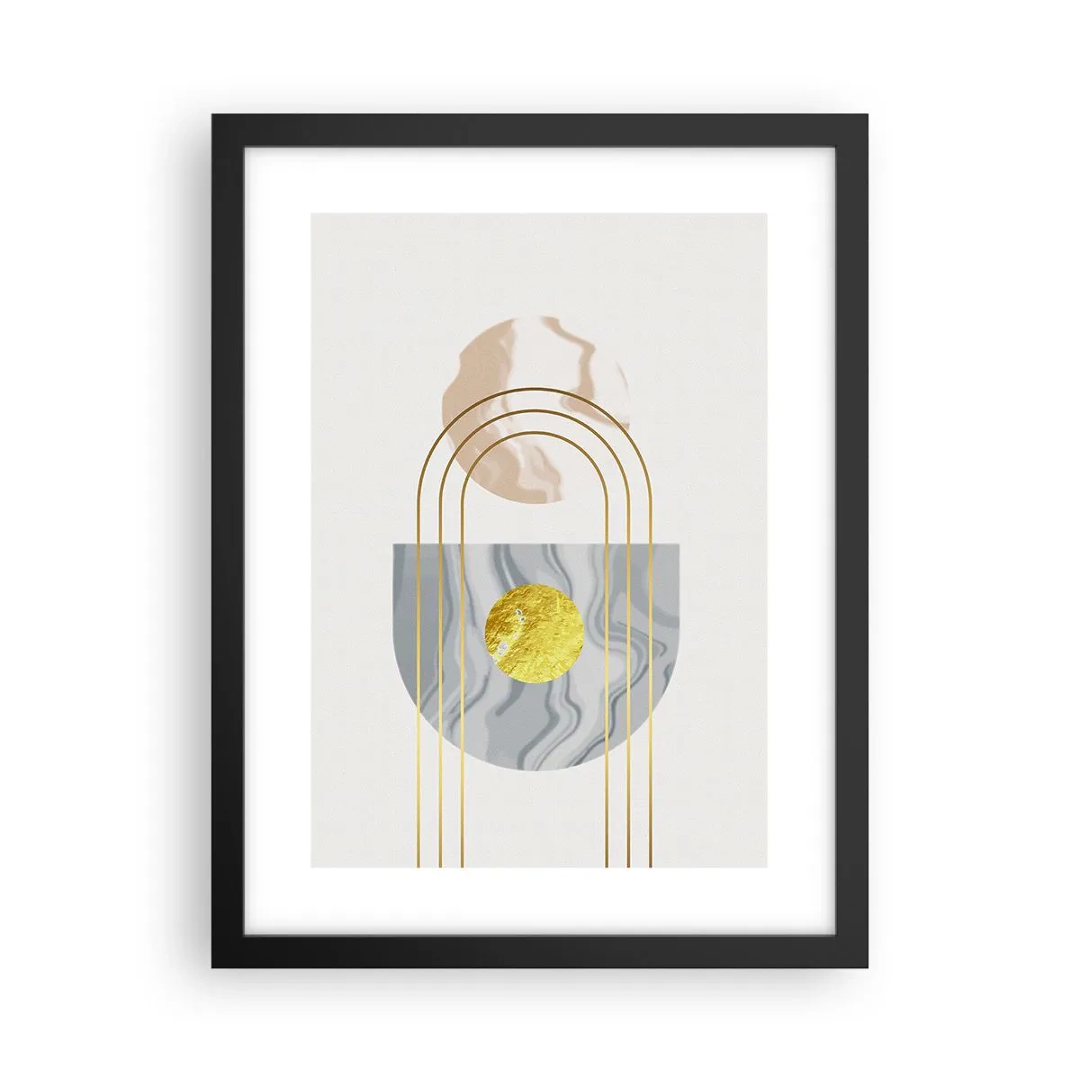 Affisch i svart ram - Ljushet och sken - 30x40 cm