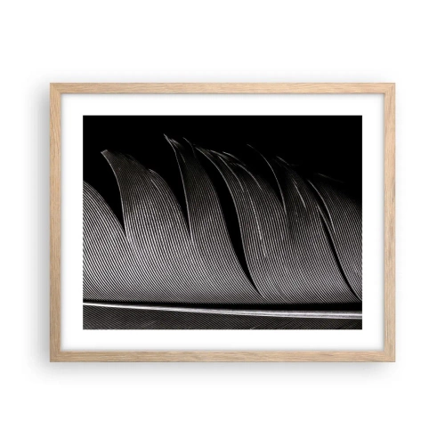 Affisch i ram av ljusek - Fjäder - en underbar konstruktion - 50x40 cm
