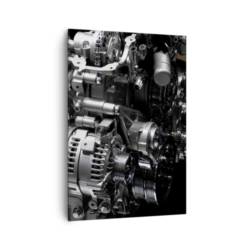 Canvastavla - Bild på duk - Stål, vacker, stark - 70x100 cm