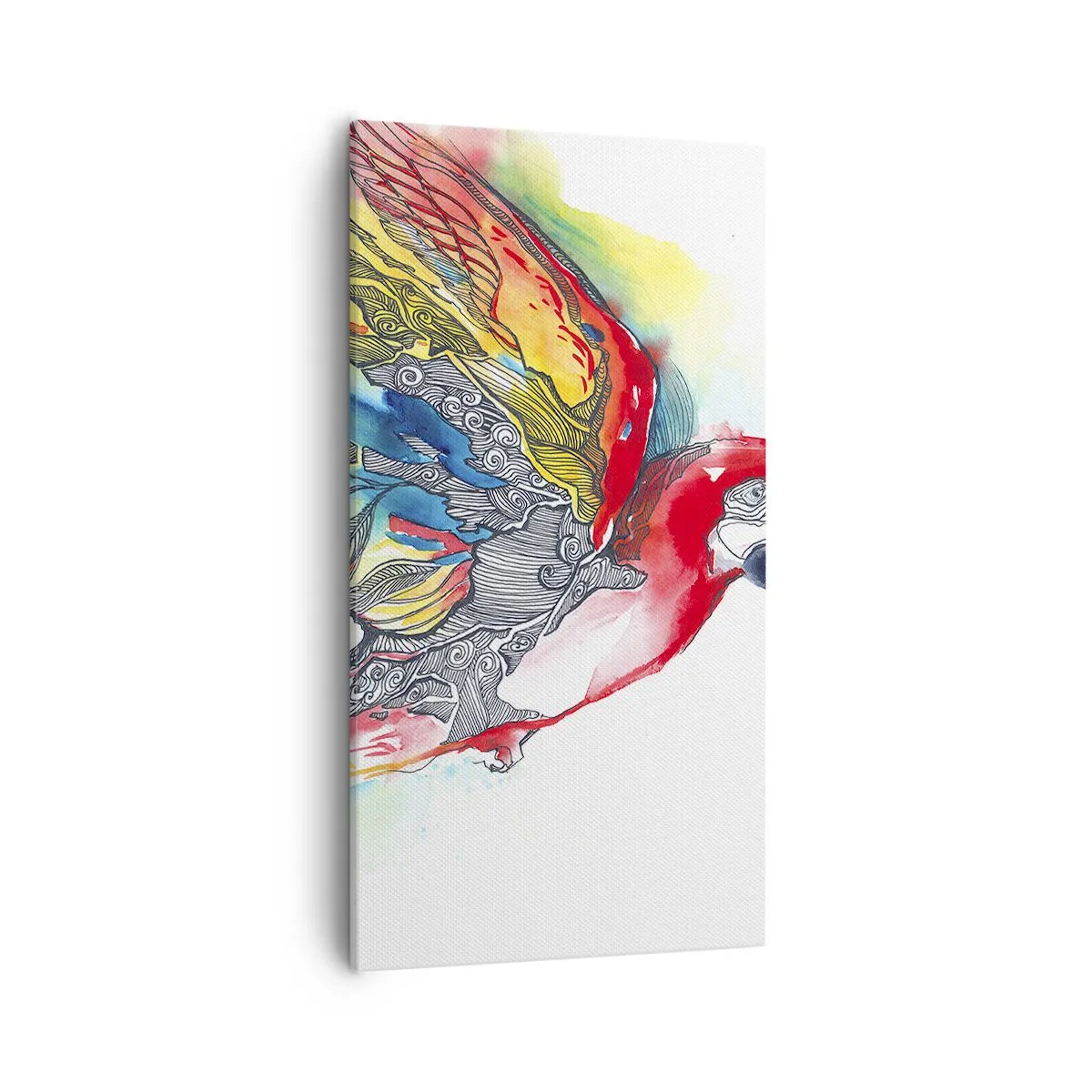 Canvastavla - Bild på duk - Lev färgglatt - 55x100 cm