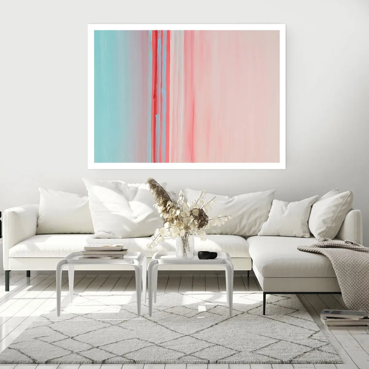 Affisch - Abstraktion i gryningen - 70x50 cm