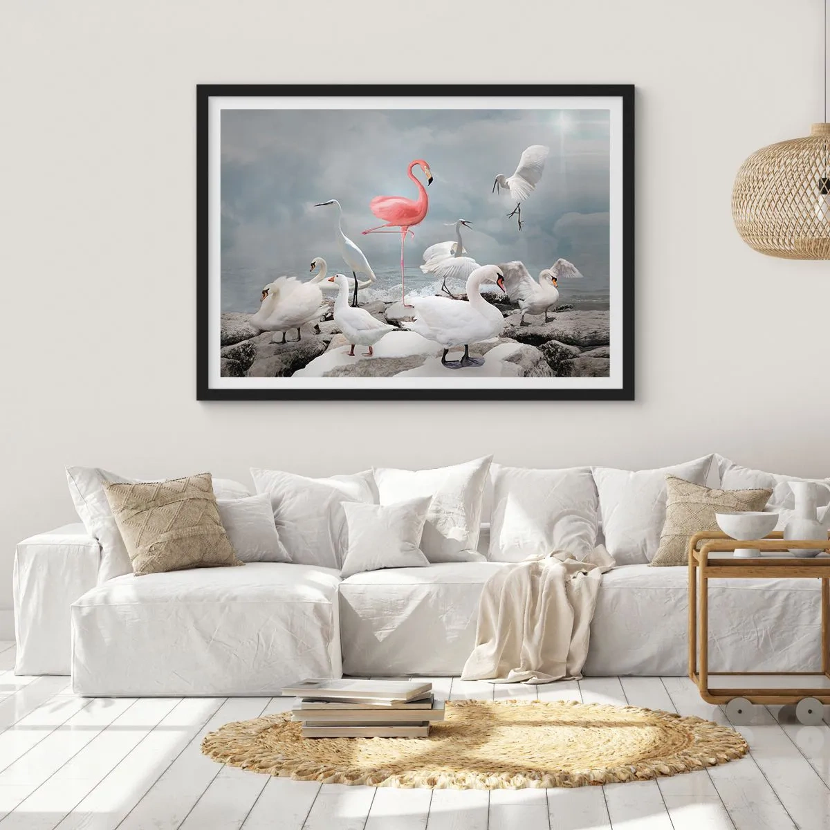 Affisch i svart ram - Hur har jag hamnat här? - 70x50 cm