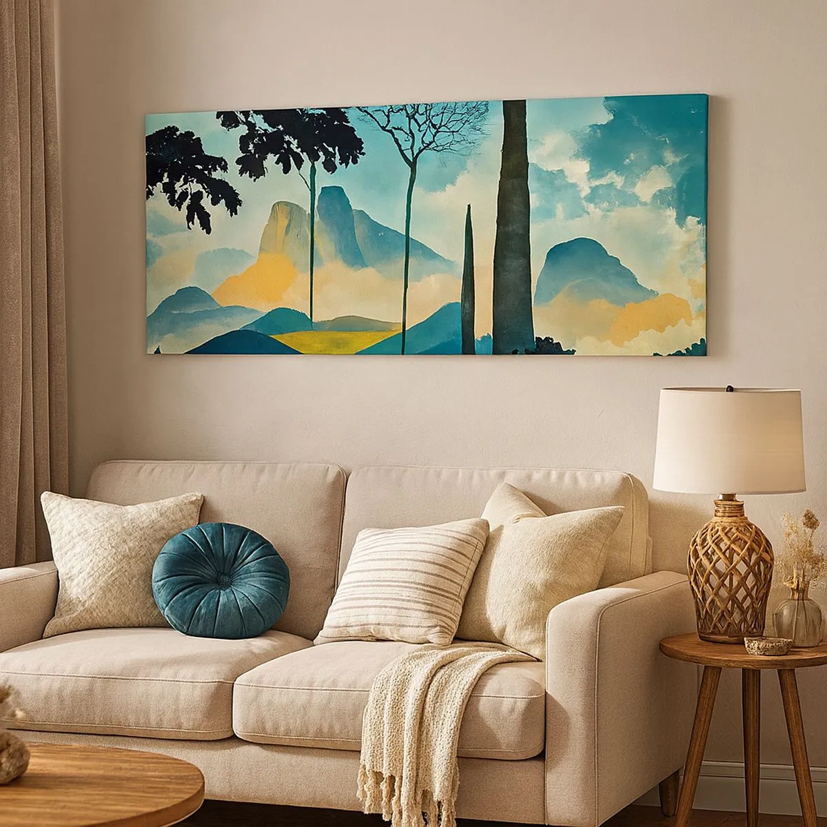 Canvastavla - Bild på duk - Fortfarande högre och högre - 100x40 cm