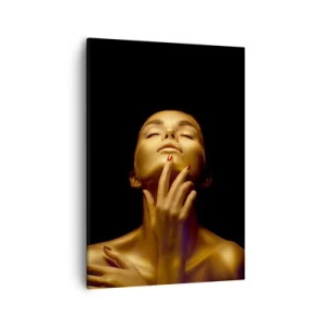 Canvastavla - Bild på duk - Som guldsilke - 50x70 cm