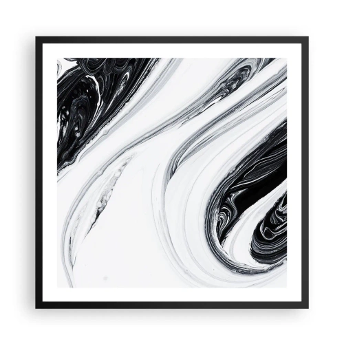 Affisch i svart ram - Motsatskombination - 60x60 cm
