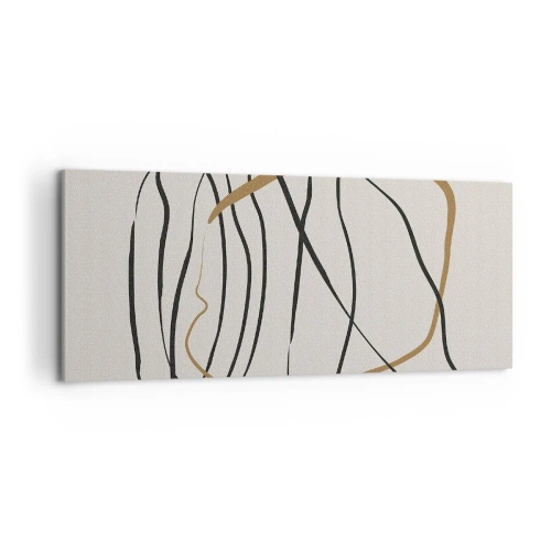 Canvastavla - Bild på duk - Komposition: besittande dans - 120x50 cm