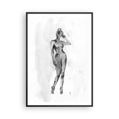 Affisch i svart ram - En studie om kvinnlighetens perfektion - 70x100 cm
