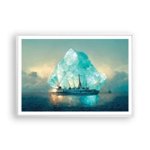 Affisch i vit ram - Arktisk briljant - 100x70 cm
