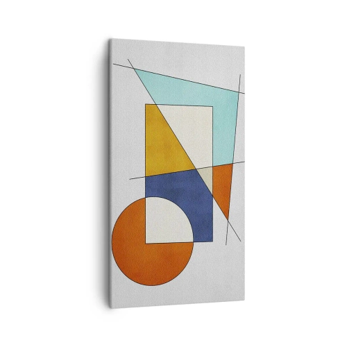 Canvastavla - Bild på duk - Abstraktion: modernistiskt nöje - 45x80 cm