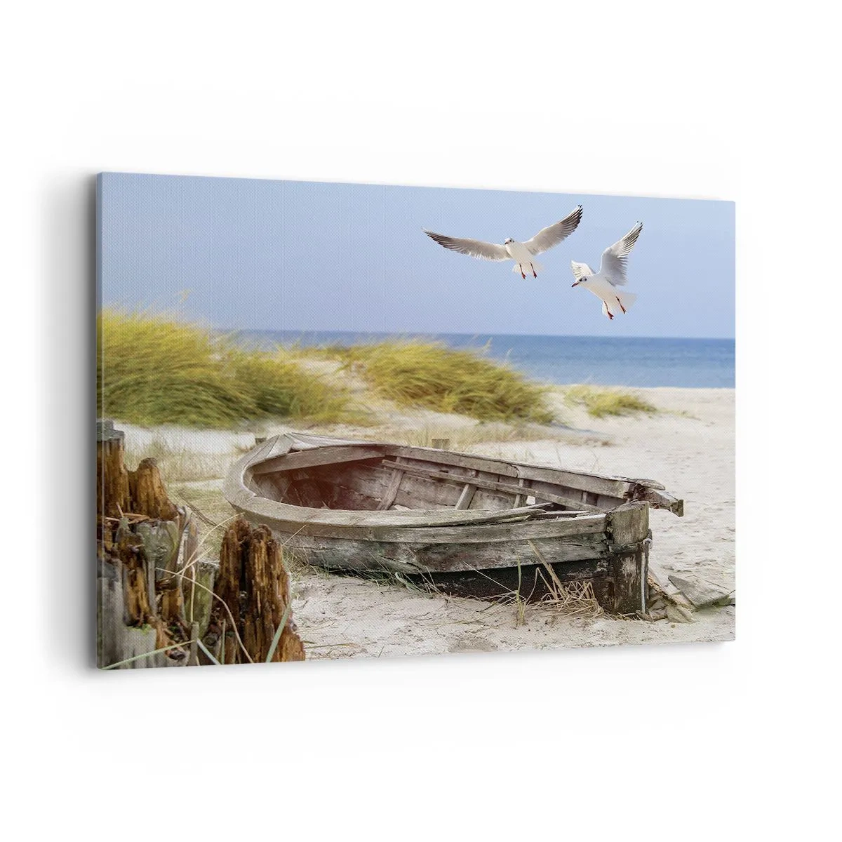 Canvastavla - Bild på duk - Doppade i vinden - 100x70 cm