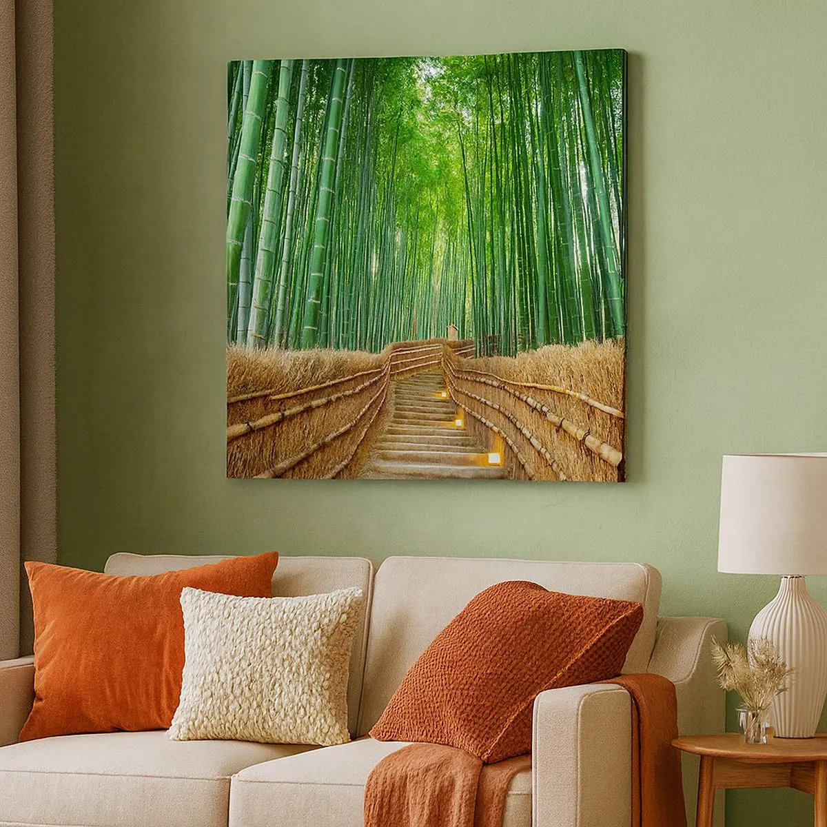 Canvastavla - Bild på duk - Asiatiska kulturens essäns - 30x30 cm