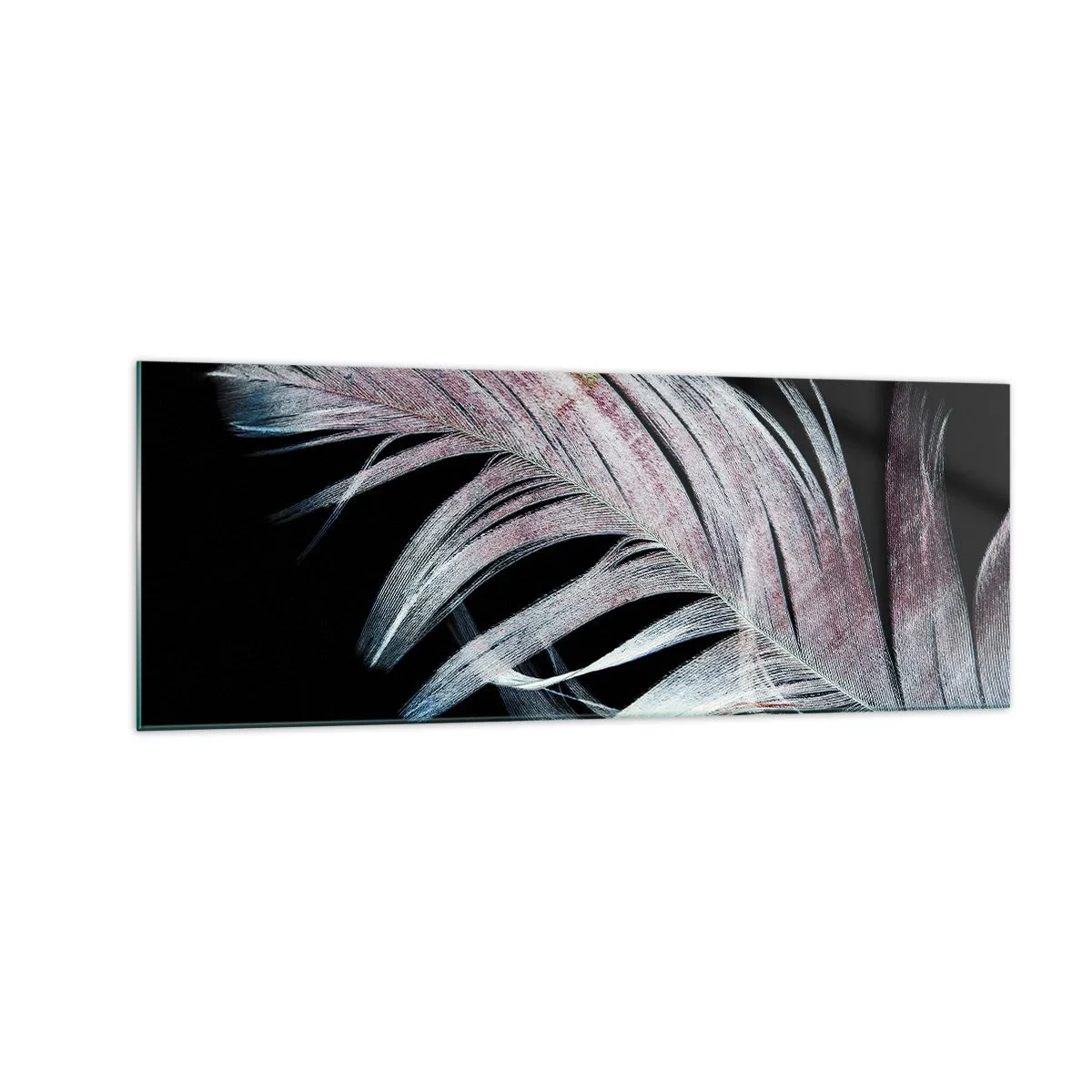 Glastavla - Bild på glas - Tänk på smekning - 140x50 cm