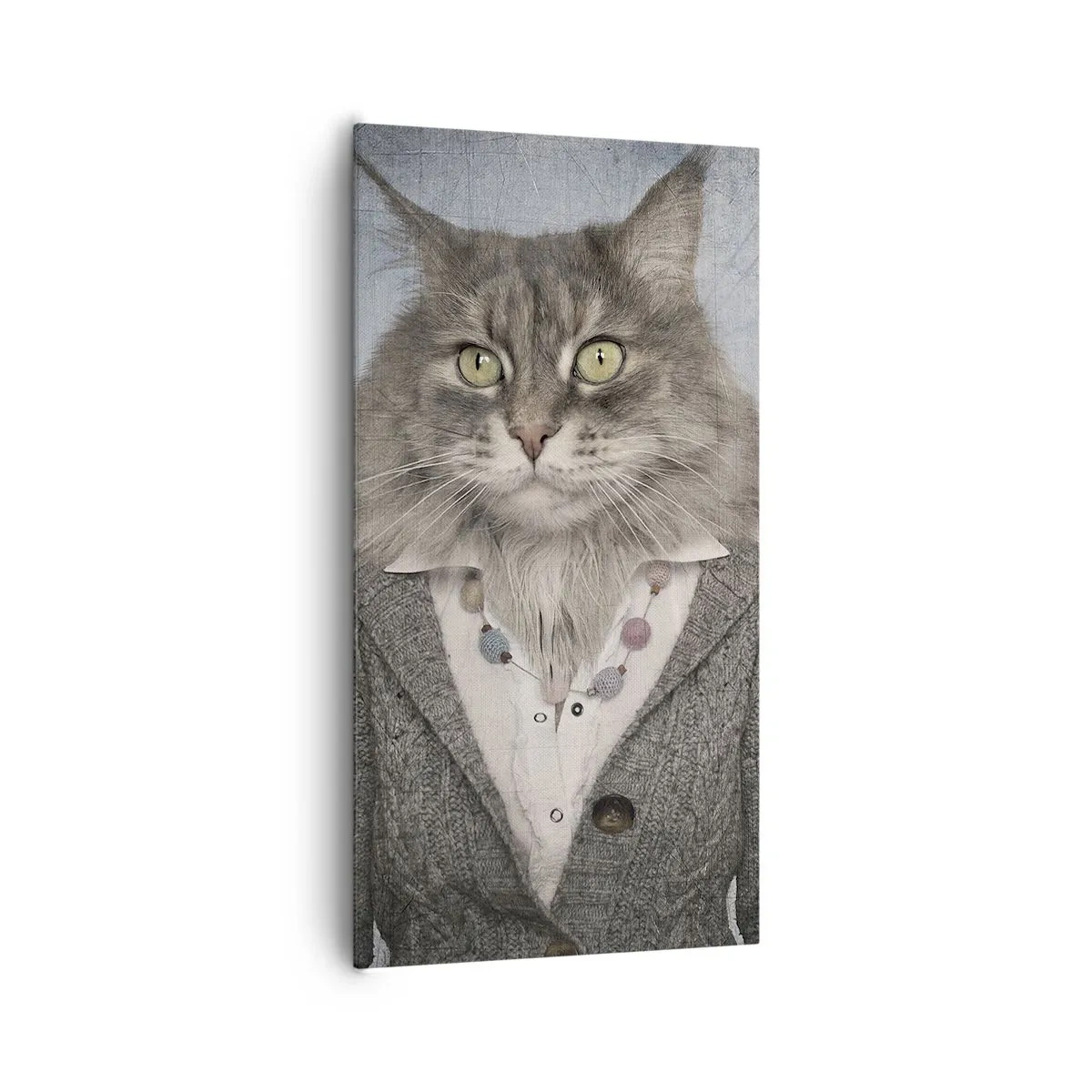 Canvastavla - Bild på duk - Päls är på modet igen - 65x120 cm