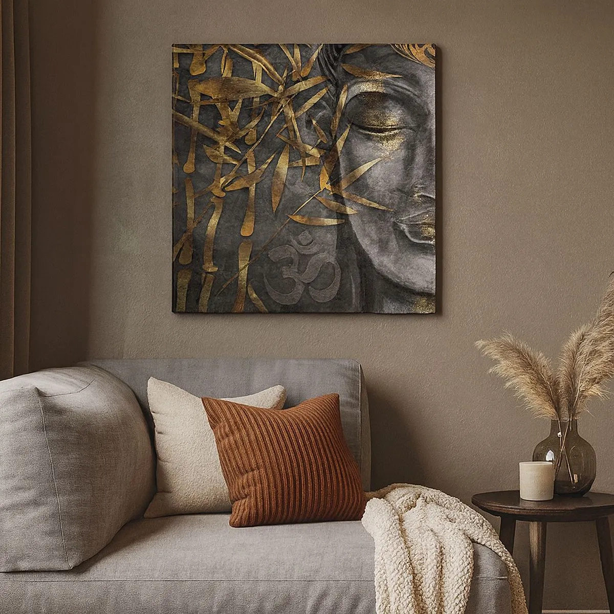 Canvastavla - Bild på duk - Känn lugnet - 30x30 cm