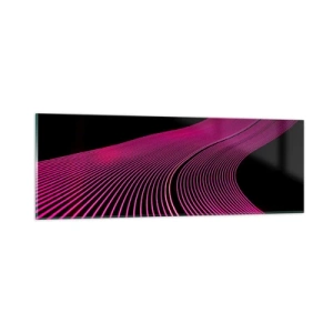 Glastavla - Bild på glas - Ljusets allé - 90x30 cm