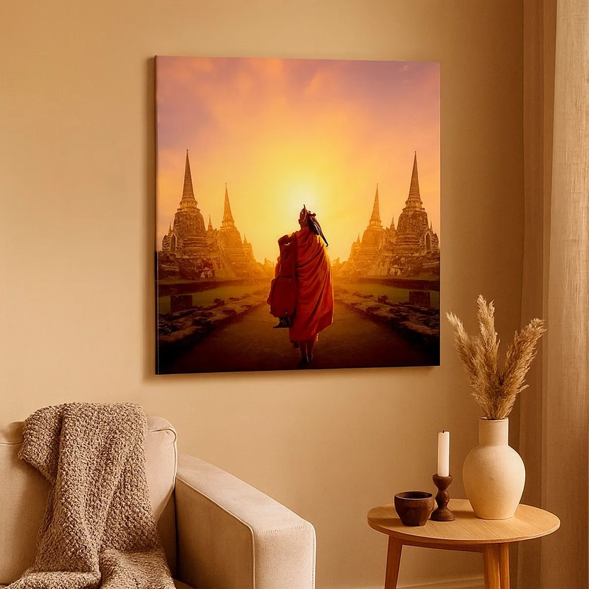 Canvastavla - Bild på duk - I lugn genom evigheten - 30x30 cm