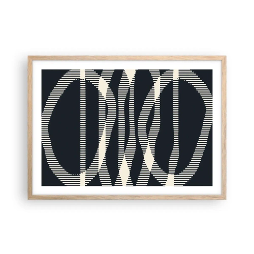 Affisch i ram av ljusek - Försök att bryta mörkret - 70x50 cm