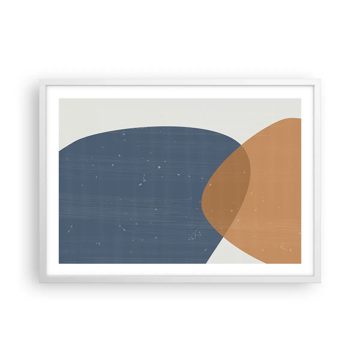 Affisch i vit ram - Ovaler och influenser - 70x50 cm