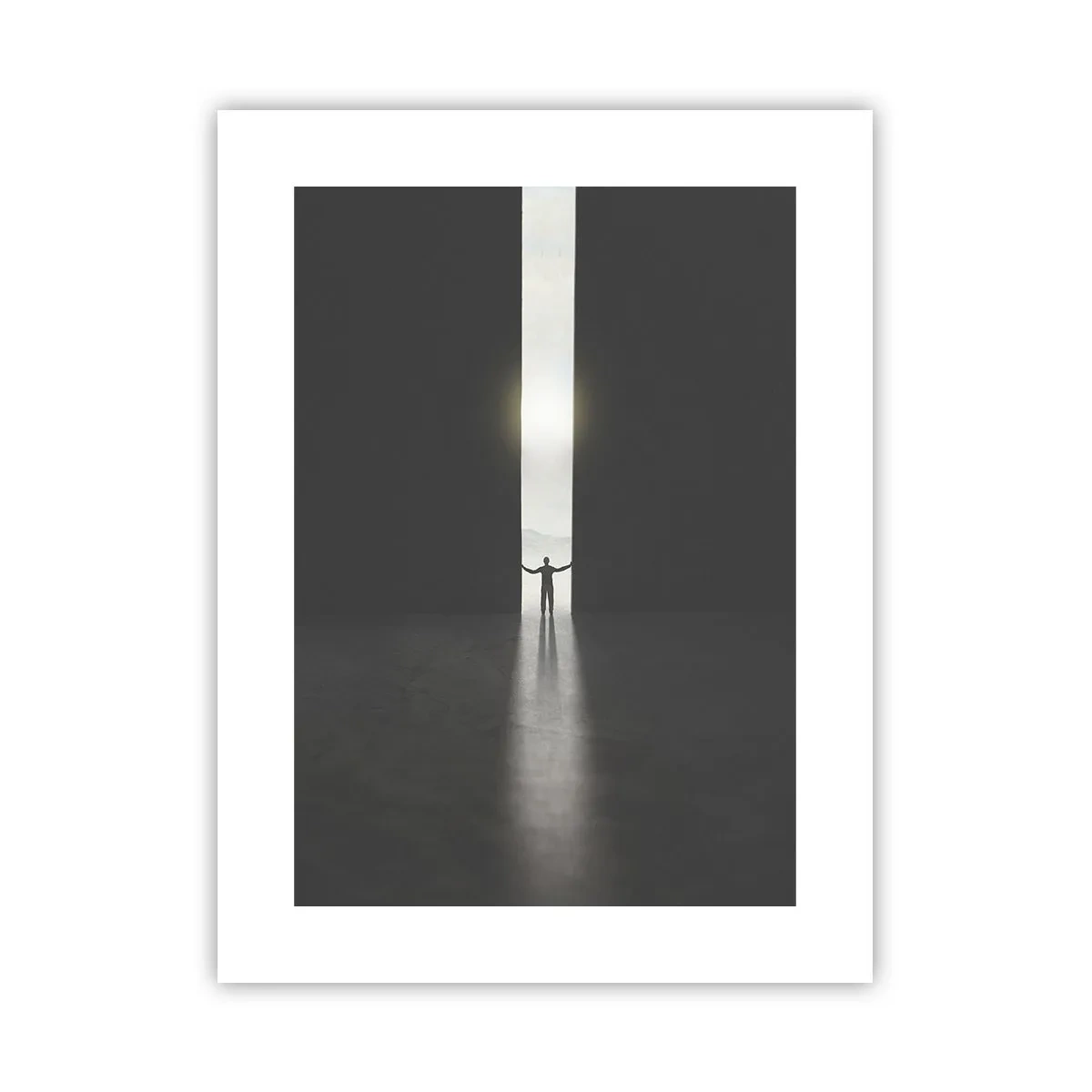 Affisch - Ett steg mot den ljusa framtiden - 30x40 cm
