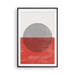 Affisch i svart ram - Mitt i prick - 61x91 cm