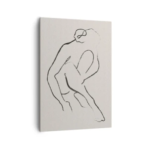 Canvastavla - Bild på duk - Intim skiss - 50x70 cm