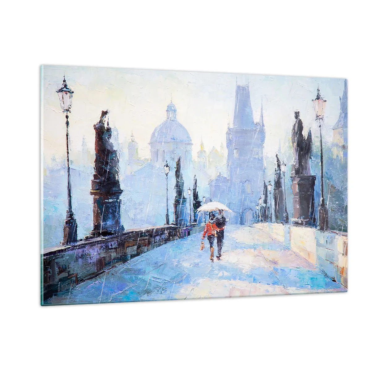 Glastavla - Bild på glas - Förtrollade av regnet - 120x80 cm