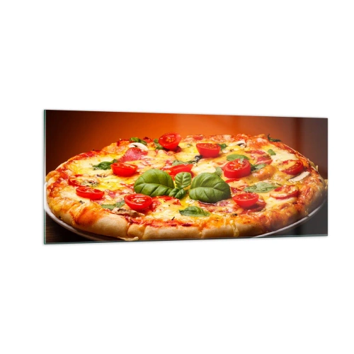 Glastavla - Bild på glas - Mamma mia! - 100x40 cm