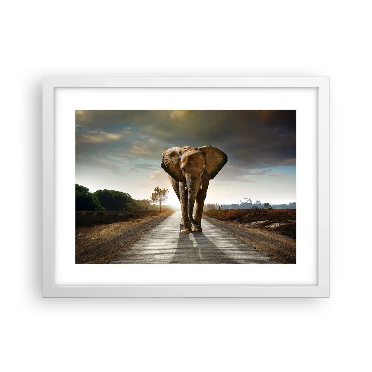 Affisch i vit ram - Inte alls i en porslinsbutik - 40x30 cm