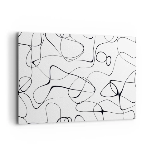 Canvastavla - Bild på duk - Livets stigar, ödets tur - 100x70 cm