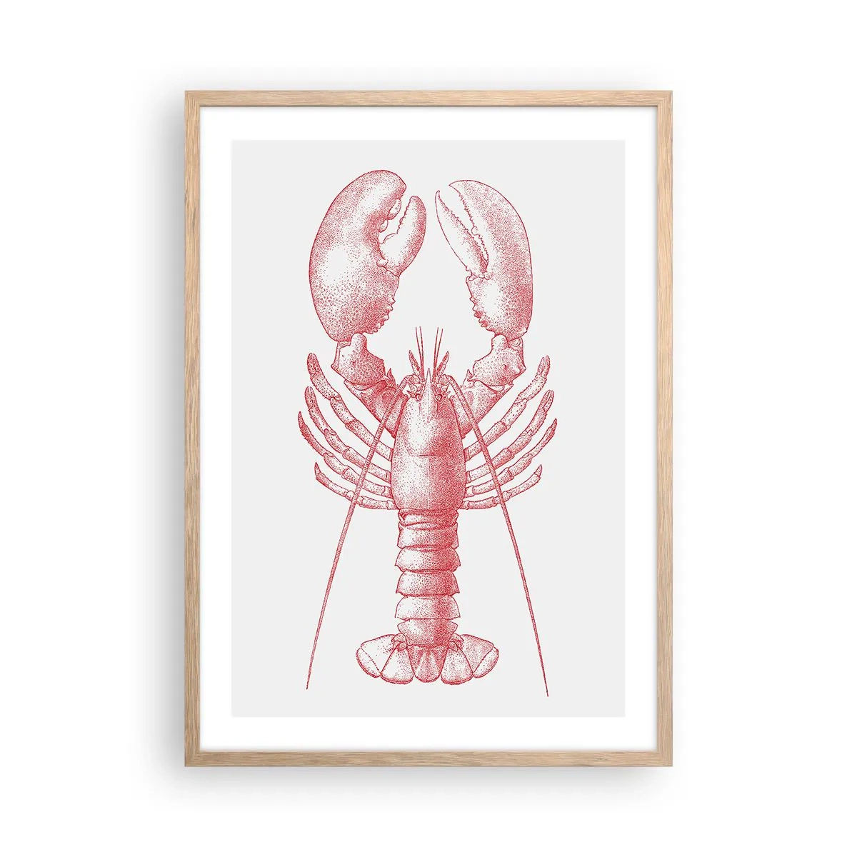 Affisch i ram av ljusek - Hummer värdig Homer - 50x70 cm
