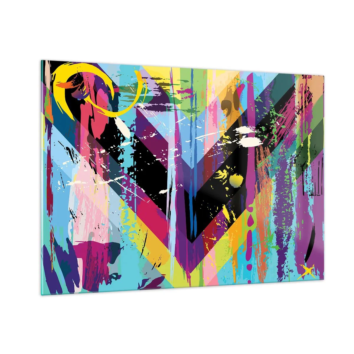 Glastavla - Bild på glas - Uppifrån nedåt - 100x70 cm