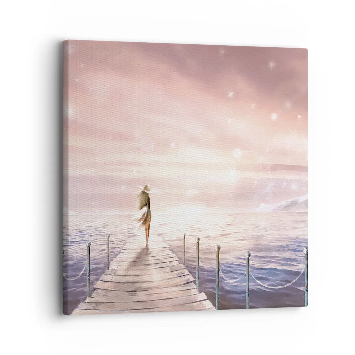 Canvastavla - Bild på duk - I drömmens ljus - 30x30 cm