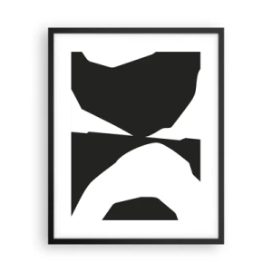 Affisch i svart ram - Positiv-negativ - 40x50 cm