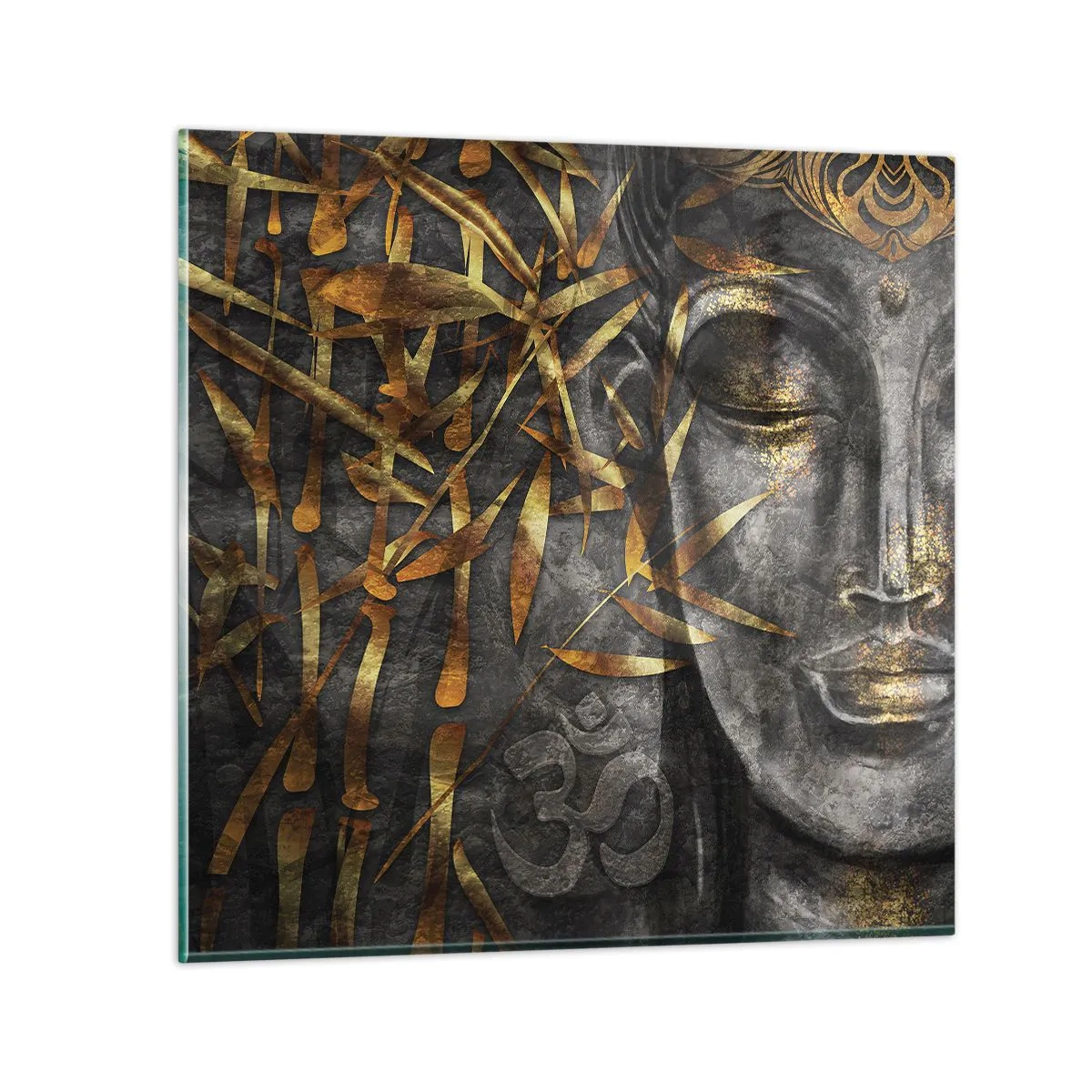 Glastavla - Bild på glas - Känn lugnet - 60x60 cm