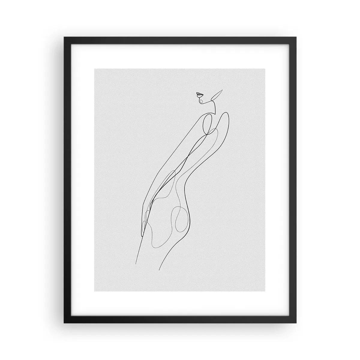 Affisch i svart ram - Bara en utfästelse - 40x50 cm
