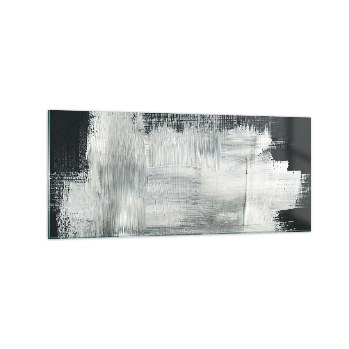 Glastavla - Bild på glas - Vävd av det vertikala och horisontella - 120x50 cm