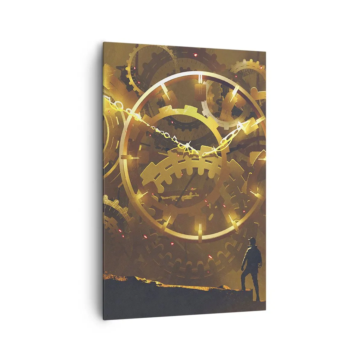 Canvastavla - Bild på duk - Hos tidens källor - 80x120 cm