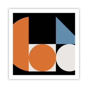 Affisch - Geometriska figurer - 60x60 cm