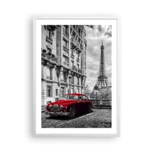 Affisch i vit ram - Rovdjuret i staden - 50x70 cm