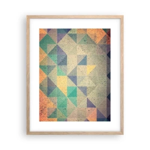 Affisch i ram av ljusek - Trianglarnas republik - 40x50 cm