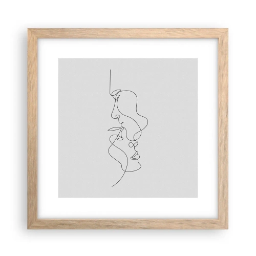 Affisch i ram av ljusek - Sentimentala lustens glöd - 30x30 cm