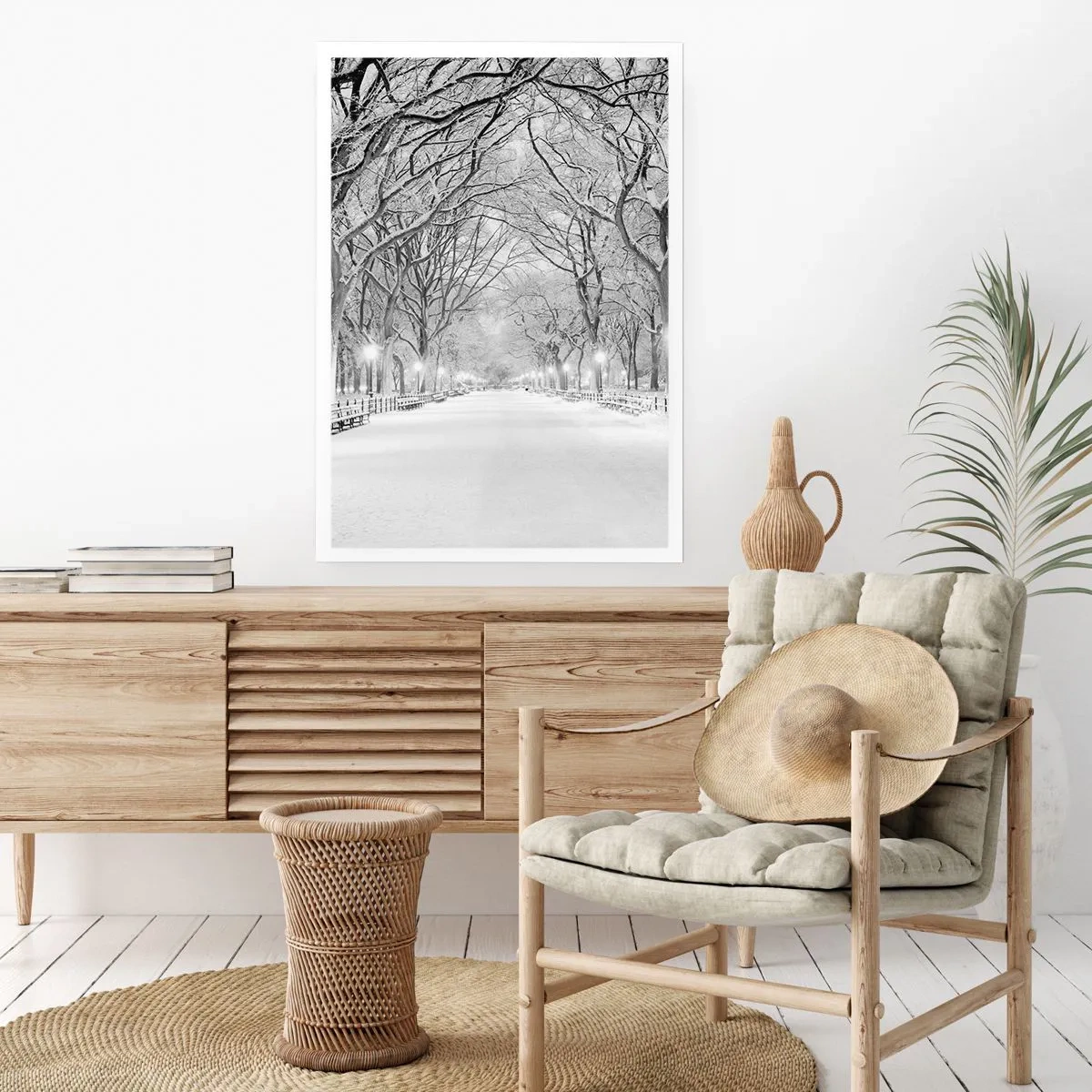 Affisch - De fyra årstiderna - vinter - 70x100 cm