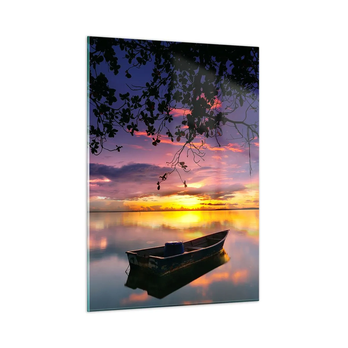 Glastavla - Bild på glas - "Du verkar hänga i mitten av himmelvalvet…" - 50x70 cm
