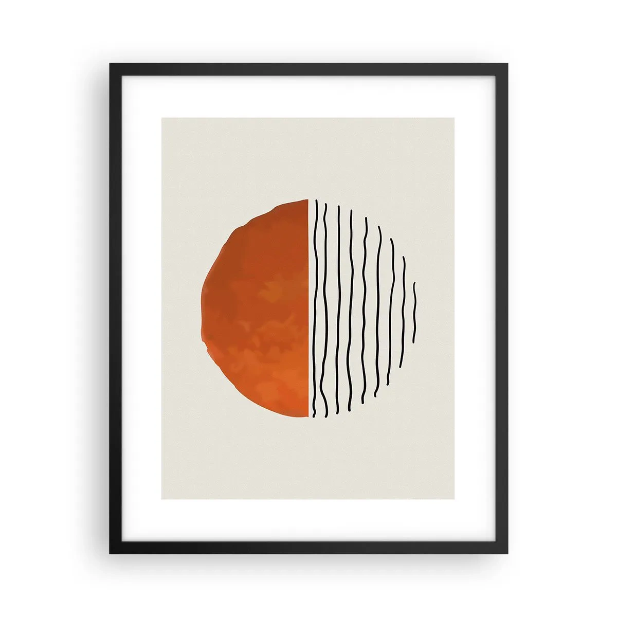 Affisch i svart ram - I japansk stämning - 40x50 cm