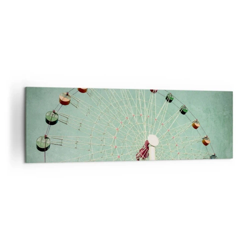 Canvastavla - Bild på duk - Välkommen att ha kul - 160x50 cm